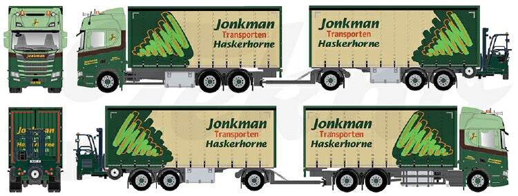ギャラリービューアに画像をロードする, 【予約】2020年1-3月以降発売予定Jonkman Scania NG R-serie Highline rigid truck with trailer and Moffet フォークリフトトラック/建設機械模型 工事車両 TEKNO 1/50 ミニチュア