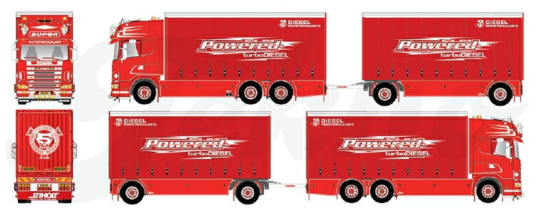 ギャラリービューアに画像をロードする, 【予約】2020年4-6月以降発売予定Scania 4-serie Topline schuifzeilen combinatie トラック /建設機械模型 工事車両 Tekno 1/50 ミニチュア