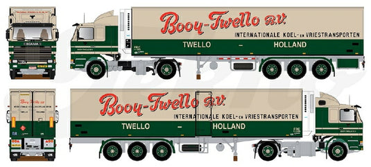 【予約】2020年4-6月以降発売予定Scania 2-serie with reefer semitrailer トラック /建設機械模型 工事車両 Tekno 1/50 ミニチュア
