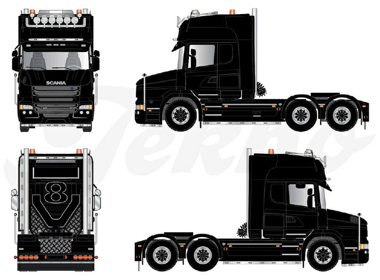 イワ　1/50　6x4トラクタヘッド　352 Scania Super Scania Super Next Gen トラクタ トラック / TEKNO