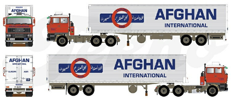 ギャラリービューアに画像をロードする, 【予約】2020年1-3月以降発売予定Afghan DAF 2800 6x4 with box セミトレーラートラック/建設機械模型 工事車両 TEKNO 1/50 ミニチュア