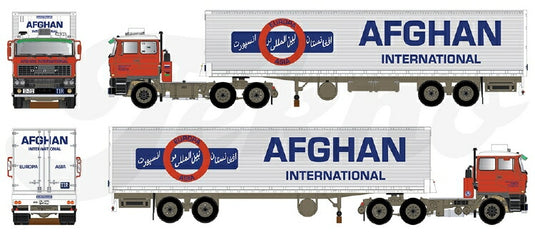 【予約】2020年1-3月以降発売予定Afghan DAF 2800 6x4 with box セミトレーラートラック/建設機械模型 工事車両 TEKNO 1/50 ミニチュア