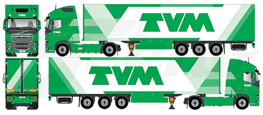 【予約】2020年1-3月以降発売予定TVM Belgium Volvo FH04 Globetrotter XL with box セミトレーラートラック/建設機械模型 工事車両 TEKNO 1/50 ミニチュア