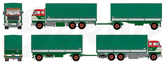 【予約】2020年7-9月以降発売予定Volvo F89 motorwagen en aanhanger met klassieke huifbakken トラック /建設機械模型 工事車両 Tekno 1/50 ミニチュア
