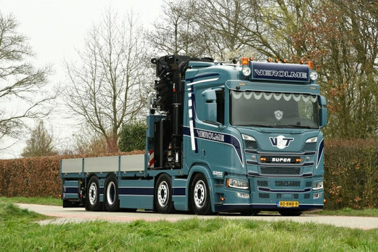 【予約】10-12月以降発売予定Scania Next Gen R-serie 8x2 motorwagen met Hiab X-Hipro 558 kraan トラック TEKNO 1/50 建設機械 模型ミニカー  はたらく車重機