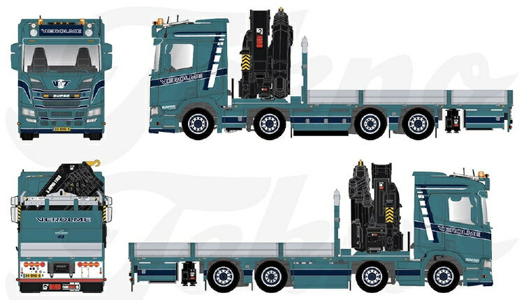 ギャラリービューアに画像をロードする, 【予約】10-12月以降発売予定Scania Next Gen R-serie 8x2 motorwagen met Hiab X-Hipro 558 kraan トラック TEKNO 1/50 建設機械 模型ミニカー はたらく車重機