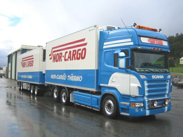 ギャラリービューアに画像をロードする, 【予約】8-10月以降発売予定Fellingen Nor Cargo Scania R-serie Topline met 4 assige aanhanger トラック トレーラー/Tekno 建設機械模型 工事車両 1/50 ミニチュア