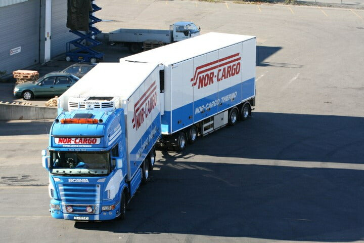 ギャラリービューアに画像をロードする, 【予約】8-10月以降発売予定Fellingen Nor Cargo Scania R-serie Topline met 4 assige aanhanger トラック トレーラー/Tekno 建設機械模型 工事車両 1/50 ミニチュア