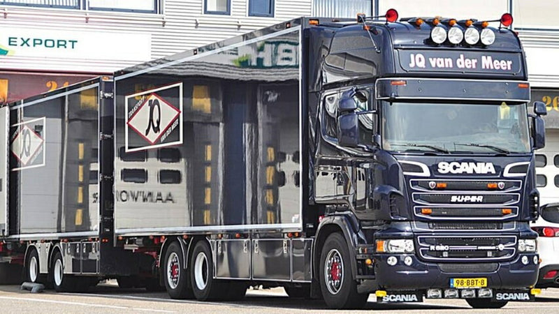 ギャラリービューアに画像をロードする, J Q vd Meer Scania Rシリーズ Topline トラクタ / Tekno 1/50 建設機械模型 工事車両