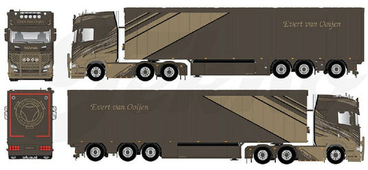 【予約】10-12月以降発売予定Scania Next Gen S650 6x2 sleepas met Walking floor oplegger トラック TEKNO 1/50 建設機械 模型ミニカー  はたらく車重機