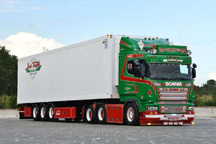 ギャラリービューアに画像をロードする, 【予約】10-12月以降発売予定Scania R-serie 580 6x2 met 3-assige Ekeri koeloplegger トラック TEKNO 1/50 建設機械 模型ミニカー はたらく車重機