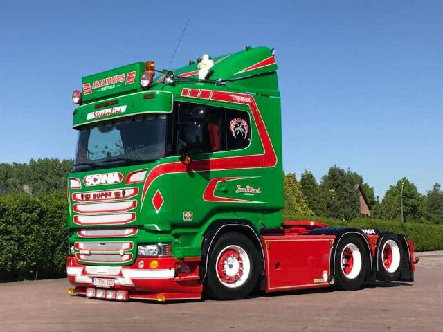 ギャラリービューアに画像をロードする, 【予約】10-12月以降発売予定Scania R-serie 580 6x2 met 3-assige Ekeri koeloplegger トラック TEKNO 1/50 建設機械 模型ミニカー はたらく車重機