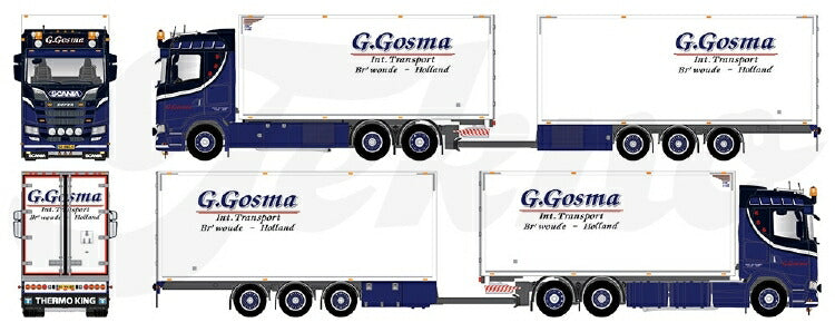 ギャラリービューアに画像をロードする, 【予約】10-12月以降発売予定Scania S650 motorwagen met 3-assige wipkar トラック TEKNO 1/50 建設機械 模型ミニカー はたらく車重機