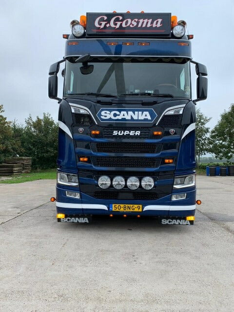 ギャラリービューアに画像をロードする, 【予約】10-12月以降発売予定Scania S650 motorwagen met 3-assige wipkar トラック TEKNO 1/50 建設機械 模型ミニカー はたらく車重機
