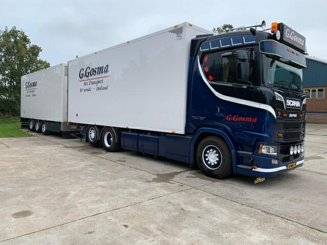 ギャラリービューアに画像をロードする, 【予約】10-12月以降発売予定Scania S650 motorwagen met 3-assige wipkar トラック TEKNO 1/50 建設機械 模型ミニカー はたらく車重機