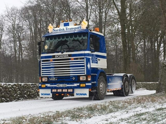 ギャラリービューアに画像をロードする, 【予約】2020年8-10月以降発売予定Nordisk - Hugosson Scania 2-serie 142 6x2トラック トラクタ TEKNO 1/50 建設機械 模型ミニカー はたらく車重機
