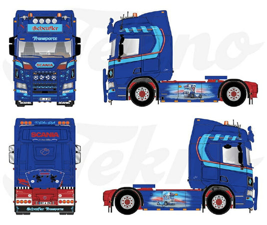 Scheufler Scania Next Gen Rシリーズ トラクタ / Tekno 1/50 建設機械模型 工事車両