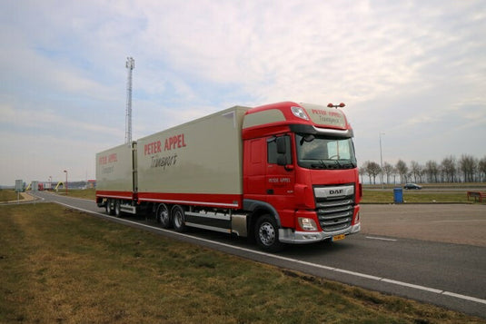【予約】2020年8-10月以降発売予定Appel Peter DAF XF Euro 6 Super Space Cab motorwagen met wipkarトラック TEKNO 1/50 建設機械 模型ミニカー はたらく車重機