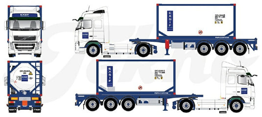 【予約】10-12月以降発売予定Volvo FH03 Globetrotter met ISO tankコンテナ トラック TEKNO 1/50 建設機械 模型ミニカー  はたらく車重機