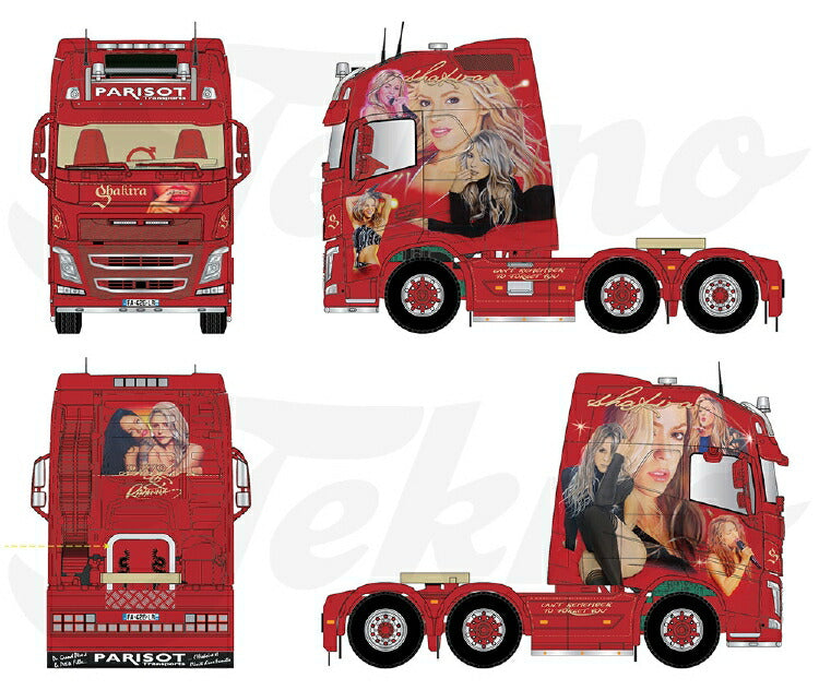 ギャラリービューアに画像をロードする, 【予約】2021年4-6月以降発売予定Parisot Volvo FH04 XXL 6x2 verlengde (resin) cabineトラック トラクタヘッド /Tekno 建設機械模型 工事車両 1/50 ミニチュア