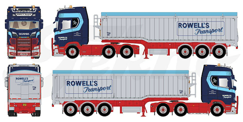 ギャラリービューアに画像をロードする, 【予約】2021年1月-3月以降発売予定Rowell's Transport Scania Next Gen S-serie Highline met Muldoon kip-oplegger