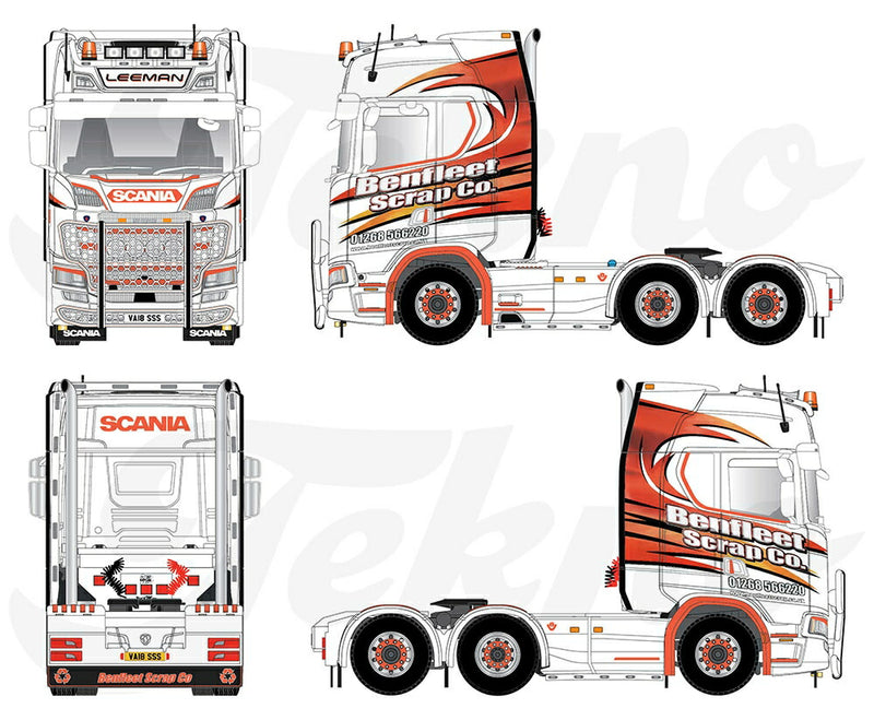 ギャラリービューアに画像をロードする, Benfleet Scrap Scania Next Gen Sシリーズ トラック / Tekno 1/50 建設機械模型 工事車両
