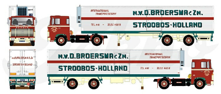 ギャラリービューアに画像をロードする, 【予約】2021年1月-3月以降発売予定Broersma Scania 110 with reefer semitrailer