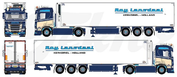 ギャラリービューアに画像をロードする, 【予約】10-12月以降発売予定Lansdaal, Roy Scania Next Gen. R-serie met zamac koelopleggerトラック /Tekno 1/50 建設機械 模型ミニカー はたらく車 重機