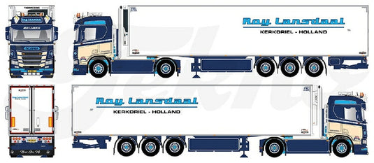 【予約】10-12月以降発売予定Lansdaal, Roy Scania Next Gen. R-serie met zamac koelopleggerトラック /Tekno 1/50 建設機械 模型ミニカー  はたらく車 重機
