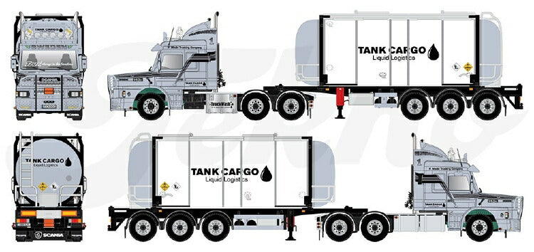 ギャラリービューアに画像をロードする, 【予約】12月以降発売予定Scania Torpedo 3-serie met swap tankcontainer TEKNO 1/50 建設機械 模型ミニカー はたらく車重機 トラック