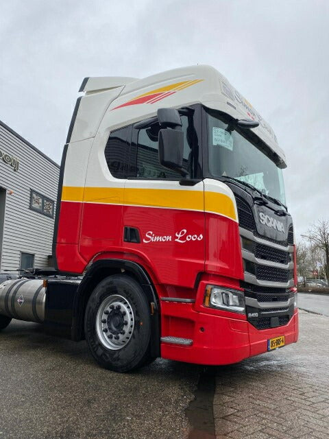 ギャラリービューアに画像をロードする, 【予約】10-12月以降発売予定Hoeven, Patrick van der Scania Topline motorwagen met 3-assige schamelaanhanger トラック /Tekno 建設機械模型 工事車両 1/50 ミニカー