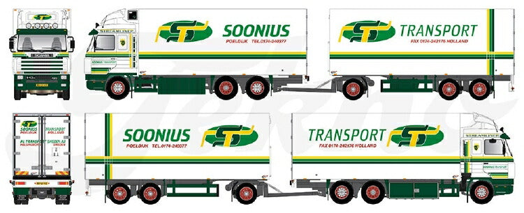 ギャラリービューアに画像をロードする, 【予約】2021年2月以降発売予定Soonius Scania Streamline 143-420 rigid truck 3軸トレーラー トラック/TEKNO 1/50 建設機械 模型ミニカー はたらく車 重機