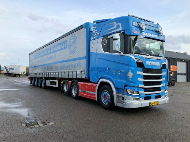 ギャラリービューアに画像をロードする, 【予約】12月以降発売予定Skive Fragt Scania Next Gen S-serie Highline met 4-assige schuifzeil oplegger met Moffet meeneemheftruckトラック /TEKNO 1/50 建設機械 模型ミニカー はたらく車 重機