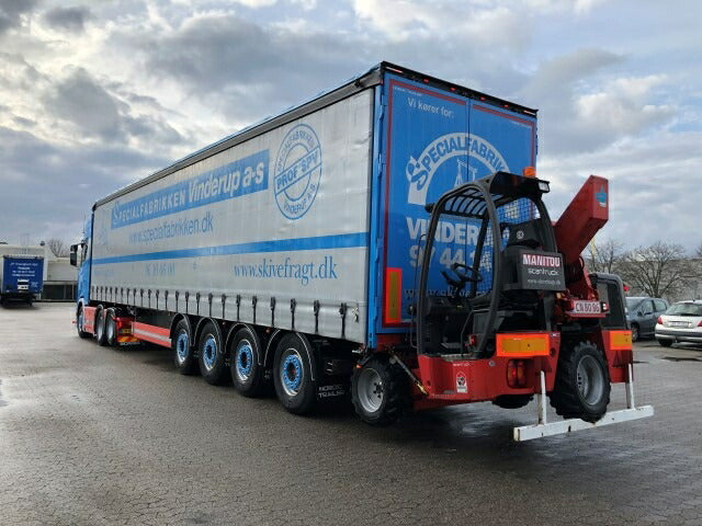 ギャラリービューアに画像をロードする, 【予約】12月以降発売予定Skive Fragt Scania Next Gen S-serie Highline met 4-assige schuifzeil oplegger met Moffet meeneemheftruckトラック /TEKNO 1/50 建設機械 模型ミニカー はたらく車 重機