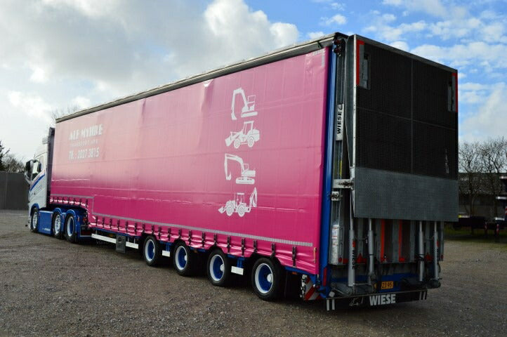 ギャラリービューアに画像をロードする, 【予約】12月以降発売予定Alf Myhre Volvo FH04 Globetrotter 6x2 with Meusburger trailerトラック トレーラー/TEKNO 1/50 建設機械 模型ミニカー はたらく車 重機