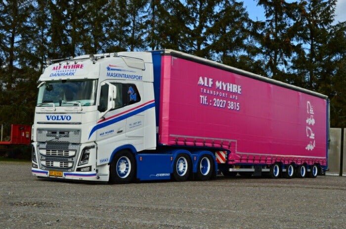 ギャラリービューアに画像をロードする, 【予約】12月以降発売予定Alf Myhre Volvo FH04 Globetrotter 6x2 with Meusburger trailerトラック トレーラー/TEKNO 1/50 建設機械 模型ミニカー はたらく車 重機