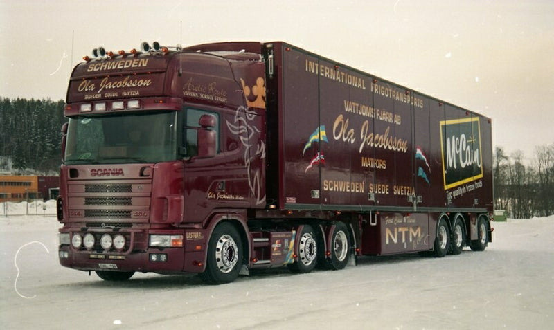 ギャラリービューアに画像をロードする, Ola Jacobssen Scania 4 Serie Topline Ekeri 冷凍トレーラー / TEKNO 1/50 建設機械模型 工事車両