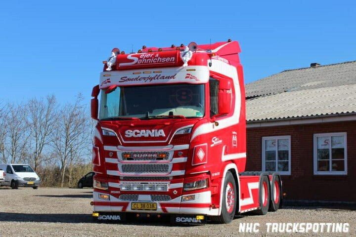 ギャラリービューアに画像をロードする, 【予約】8-10月以降発売予定Sejer & Sonnichsen Scania Next Gen R-serie met 4-assige cargofloor oplegger トラック/Tekno 建設機械模型 工事車両 1/50 ミニチュア
