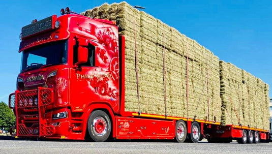 【予約】10-12月以降発売予定Judge, Philip Scania Next Gen S-serie vlakke motorwagen met 3-assige wipkar トラック /Tekno  建設機械模型 工事車両 1/50 ミニカー