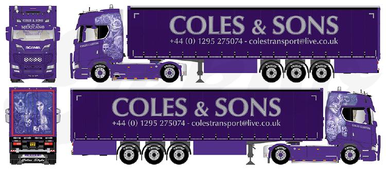 ギャラリービューアに画像をロードする, 【予約】8-10月以降発売予定Coles & Sons Scania Next Gen S-serie Highline met 3-assige schuifzeilen oplegger トラック/Tekno 建設機械模型 工事車両 1/50 ミニチュア