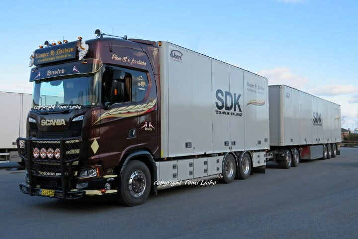 ギャラリービューアに画像をロードする, 【予約】2021年4-6月以降発売予定Nielsen, Kasper Scania Next Gen S-serie Highline LZV combinatieトラック /Tekno 建設機械模型 工事車両 1/50 ミニチュア