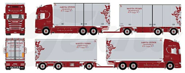 ギャラリービューアに画像をロードする, 【予約】2021年2月以降発売予定Steiner Martin Scania Next Gen S650 rigid truck 3軸トレーラー トラック/TEKNO 1/50 建設機械 模型ミニカー はたらく車 重機