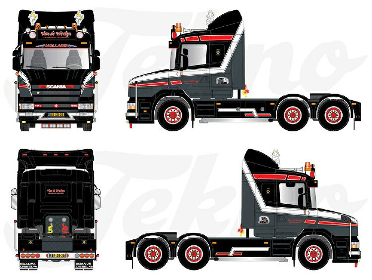 ギャラリービューアに画像をロードする, 【予約】2021年4-6月以降発売予定Vd Werken flowertrans Scania Torpedo 144-530トラック トラクタヘッド /Tekno 建設機械模型 工事車両 1/50 ミニチュア