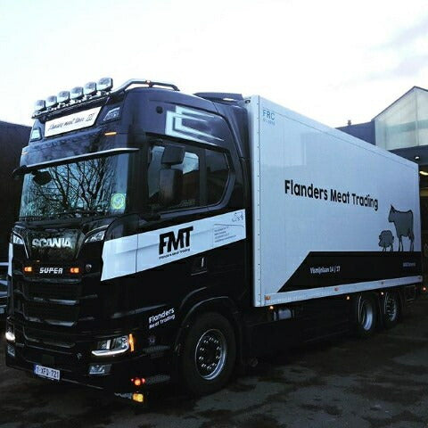 ギャラリービューアに画像をロードする, 【予約】2021年4-6月以降発売予定Flanders Meat Trading Scania Next Gen S580 Highline motorwagen met 3-assige aanhangerトラック /Tekno 建設機械模型 工事車両 1/50 ミニチュア