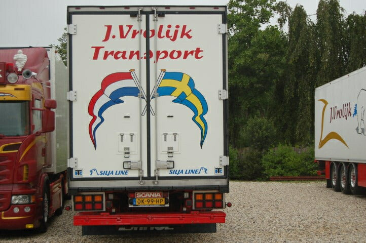 ギャラリービューアに画像をロードする, 【予約】2021年4-6月以降発売予定Vrolijk Scania R-serie R500 met 3-assige koelopleggerトラック /Tekno 建設機械模型 工事車両 1/50 ミニチュア