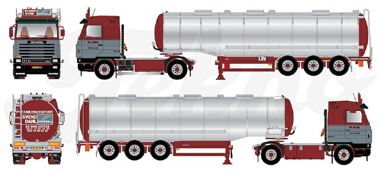 ギャラリービューアに画像をロードする, 【予約】2021年1月-3月以降発売予定Svend Dahl Scania 3-serie Streamline met zwanenhals tankoplegger