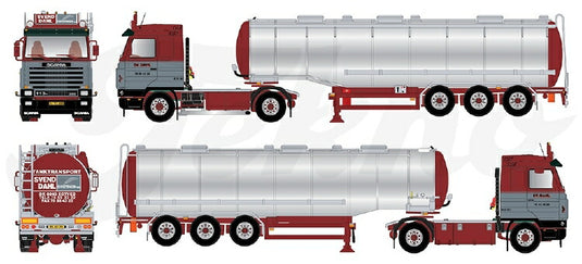 【予約】2021年1月-3月以降発売予定Svend Dahl Scania 3-serie Streamline met zwanenhals tankoplegger