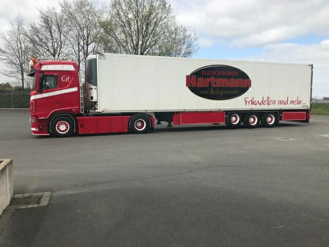 ギャラリービューアに画像をロードする, 【予約】8-10月以降発売予定Hartmann Scania Next Gen S650 met 3-assige Ekeri oplegger トラック/Tekno 建設機械模型 工事車両 1/50 ミニチュア