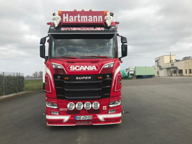 ギャラリービューアに画像をロードする, 【予約】8-10月以降発売予定Hartmann Scania Next Gen S650 met 3-assige Ekeri oplegger トラック/Tekno 建設機械模型 工事車両 1/50 ミニチュア