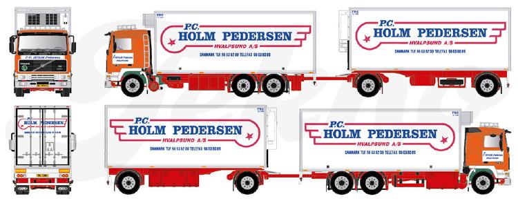 ギャラリービューアに画像をロードする, 【予約】4月以降発売予定Holm Pedersen Volvo F16 motorwagen met 2-assige aanhanger トラック /Tekno 建設機械模型 工事車両 1/50 ミニカー